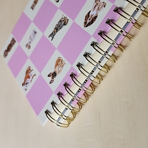 Brand New Eccolo Dogs Checker Boxes Notebook - Picture 5 of 8
